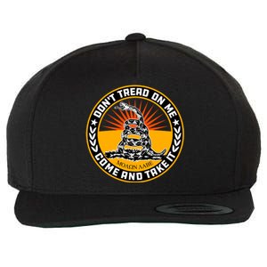 Dont Tread On Me Gadsden Flag Wool Snapback Cap