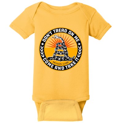 Dont Tread On Me Gadsden Flag Baby Bodysuit