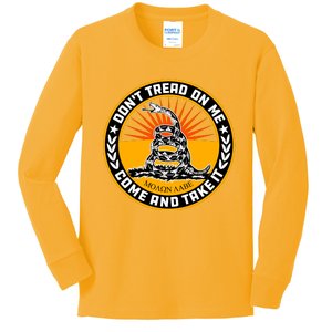 Dont Tread On Me Gadsden Flag Kids Long Sleeve Shirt