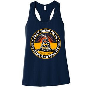 Dont Tread On Me Gadsden Flag Women's Racerback Tank