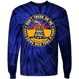 Dont Tread On Me Gadsden Flag Tie-Dye Long Sleeve Shirt