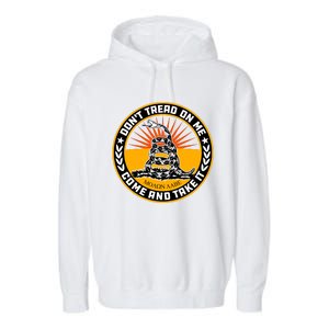 Dont Tread On Me Gadsden Flag Garment-Dyed Fleece Hoodie