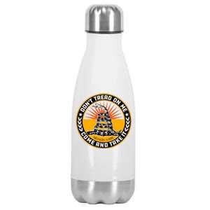 Dont Tread On Me Gadsden Flag Stainless Steel Insulated Water Bottle