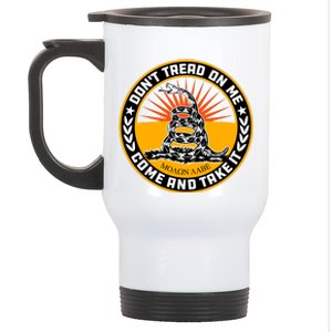 Dont Tread On Me Gadsden Flag Stainless Steel Travel Mug