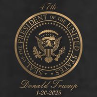 Donald Trump Official Gold Seal 47th President Cool Comfort Performance Bucket Hat
