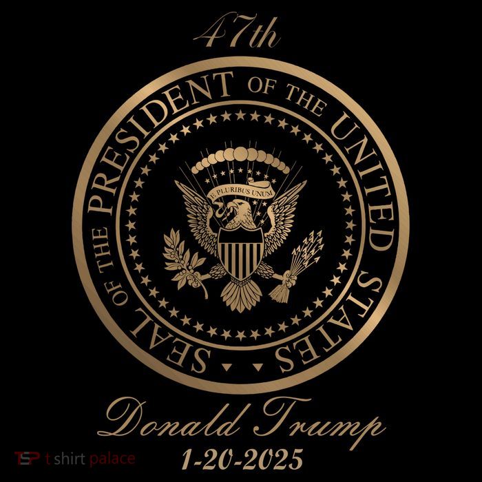 Donald Trump Official Gold Seal 47th President Long Sleeve Shirt