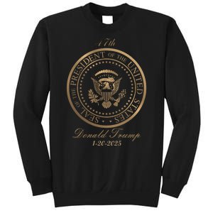 Donald Trump Official Gold Seal 47th President Sweatshirt