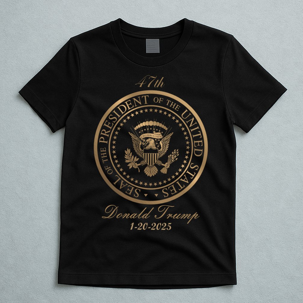 Donald Trump Official Gold Seal 47th President T-Shirt