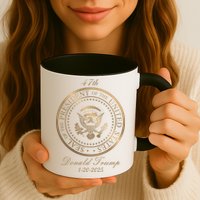 Donald Trump Official Gold Seal 47th President Mug