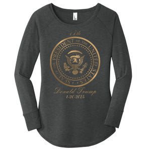 Donald Trump Official Gold Seal 47th President Women's Perfect Tri Tunic Long Sleeve Shirt