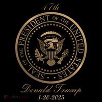 Donald Trump Official Gold Seal 47th President Women's T-Shirt