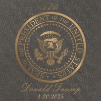 Donald Trump Official Gold Seal 47th President Cotton Canvas Backpack