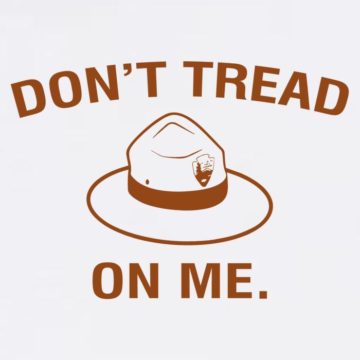 Dont Tread On Me National Parks Ranger Hat Mousepad