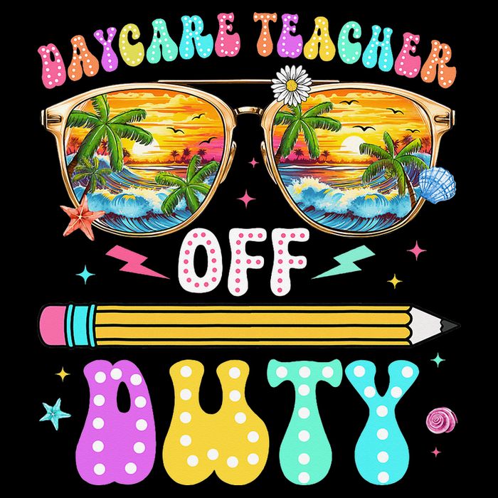 Daycare Teacher Off Duty Last Day Of School Summer Break Impact Tech Backpack