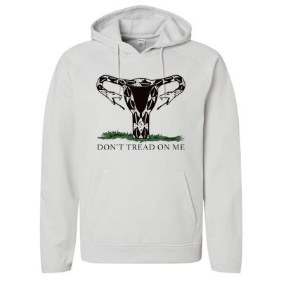 Don’T Tread On Me Uterus Performance Fleece Hoodie