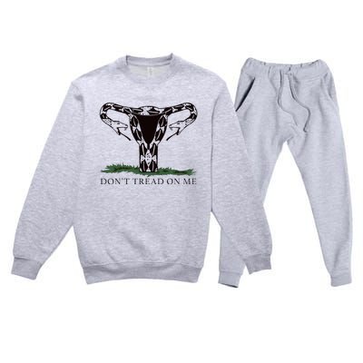 Don’T Tread On Me Uterus Premium Crewneck Sweatsuit Set