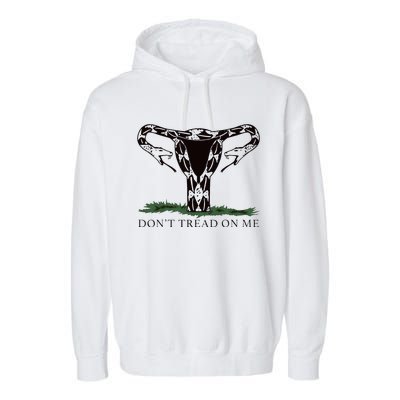 Don’T Tread On Me Uterus Garment-Dyed Fleece Hoodie