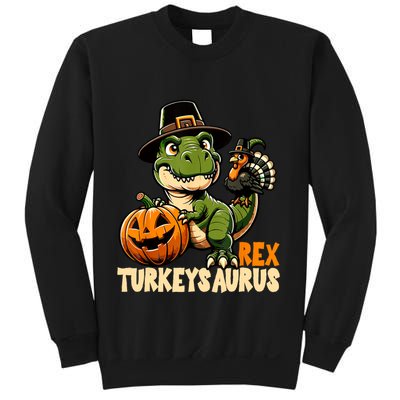 Dinosaur Thanksgiving Outfit Fall Kids Turkey Sweatshirt