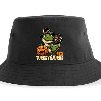 Dinosaur Thanksgiving Outfit Fall Kids Turkey Sustainable Bucket Hat