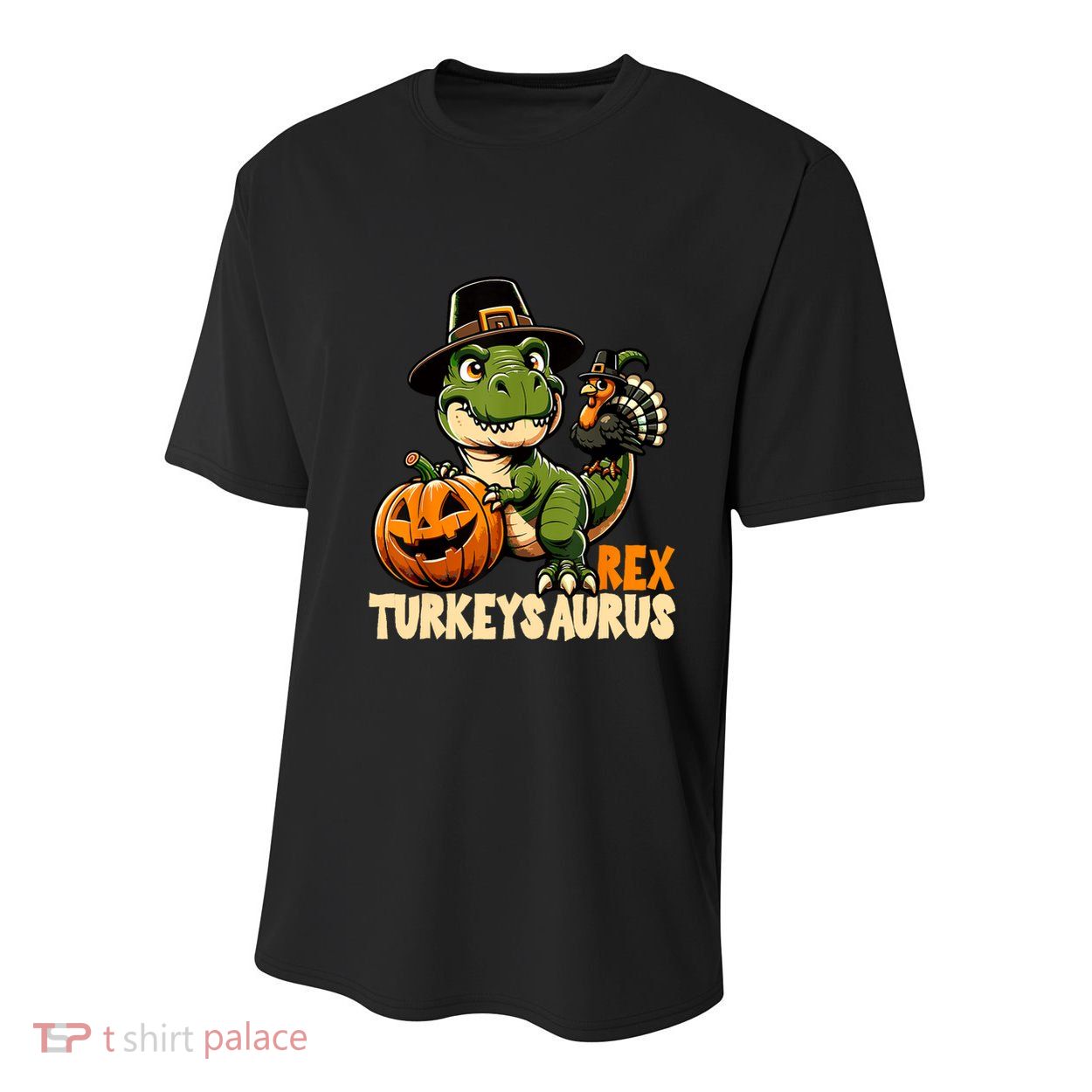 Dinosaur Thanksgiving Outfit Fall Kids Turkey Youth Performance Sprint T-Shirt