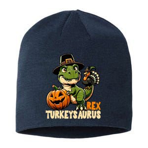 Dinosaur Thanksgiving Outfit Fall Kids Turkey Sustainable Beanie