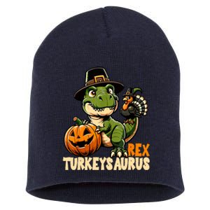 Dinosaur Thanksgiving Outfit Fall Kids Turkey Short Acrylic Beanie