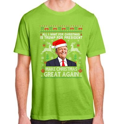 Donald Trump President Make Christmas Great Again Xmas Ugly Gift Adult ChromaSoft Performance T-Shirt