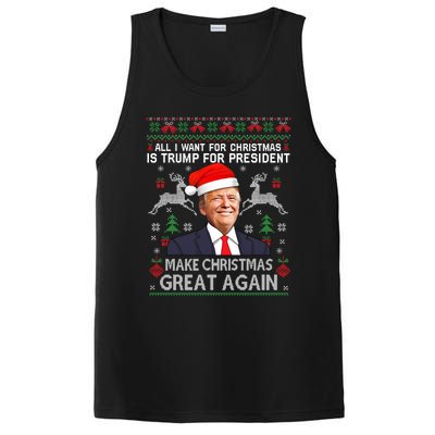 Donald Trump President Make Christmas Great Again Xmas Ugly Gift PosiCharge Competitor Tank