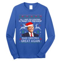 Donald Trump President Make Christmas Great Again Xmas Ugly Gift Long Sleeve Shirt