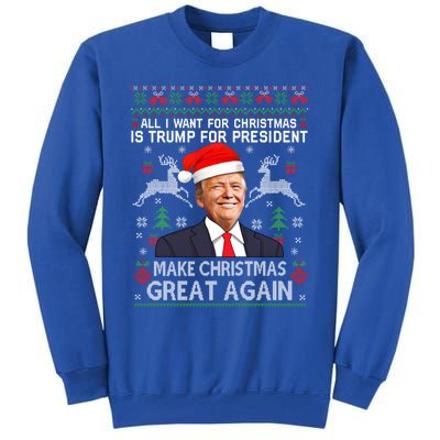 Donald Trump President Make Christmas Great Again Xmas Ugly Gift Tall Sweatshirt