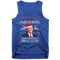 Donald Trump President Make Christmas Great Again Xmas Ugly Gift Tank Top