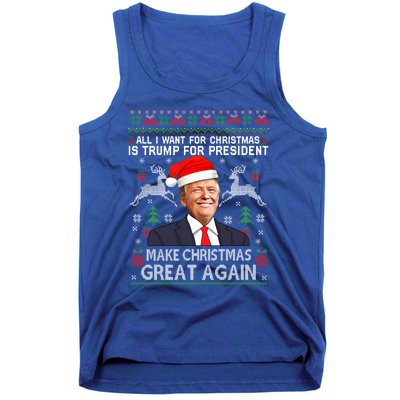 Donald Trump President Make Christmas Great Again Xmas Ugly Gift Tank Top