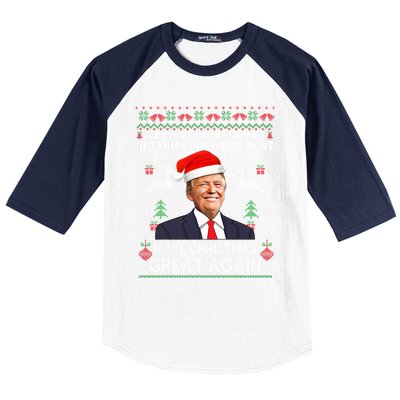 Donald Trump President Make Christmas Great Again Xmas Ugly Gift Baseball Sleeve Shirt