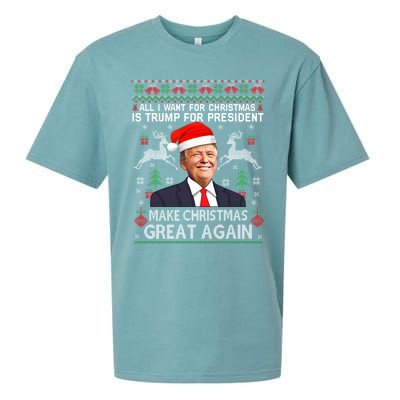 Donald Trump President Make Christmas Great Again Xmas Ugly Gift Sueded Cloud Jersey T-Shirt