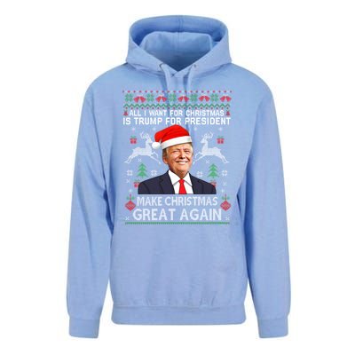 Donald Trump President Make Christmas Great Again Xmas Ugly Gift Unisex Surf Hoodie