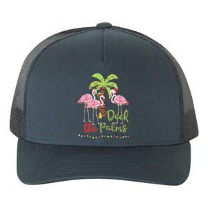 Deck The Palms Flamingo Christmas Vacation Family Great Gift Yupoong Adult 5-Panel Trucker Hat