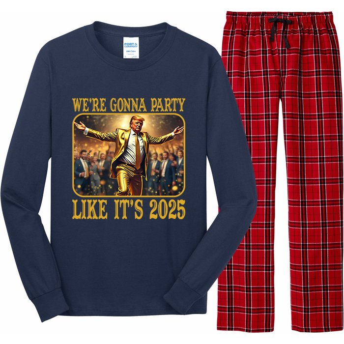 Donald Trump Party Like Its 2025 Long Sleeve Pajama Set