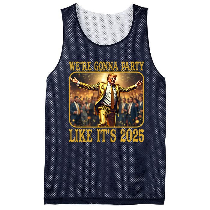 Donald Trump Party Like Its 2025 Mesh Reversible Basketball Jersey Tank