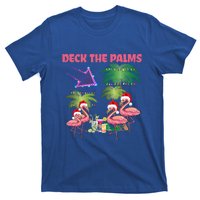 Deck The Palms Flamingo Tropical Christmas Palm Tree Lights Meaningful Gift T-Shirt