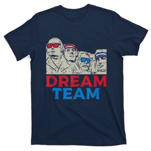 Dream Team Presidents Mount Rushmore Funny 4th Of July T-Shirt