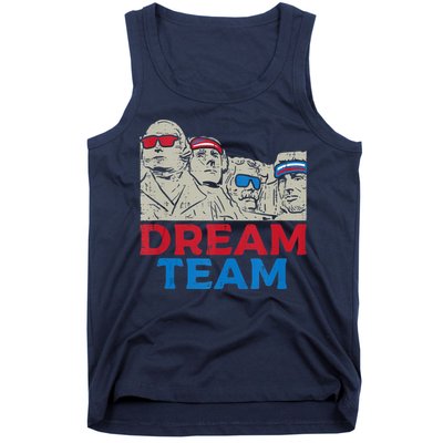 Dream Team Presidents Mount Rushmore Funny 4th Of July Tank Top
