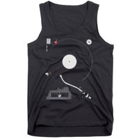 Dj Turntable Playing Vinyl Record Photo Tank Top