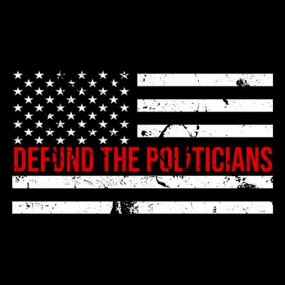 Defund The Politicians American Flag T-Shirt