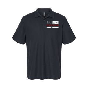 Defund The Politicians American Flag Softstyle Adult Sport Polo