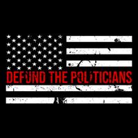 Defund The Politicians American Flag Zip Tote Bag