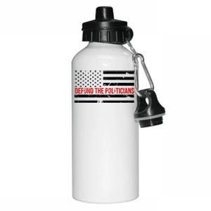 Defund The Politicians American Flag Aluminum Water Bottle