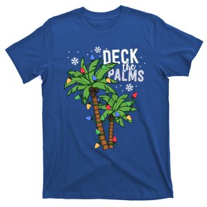 Deck The Palms Tropical Hawaii Christmas Palm Tree Lights Gift T-Shirt