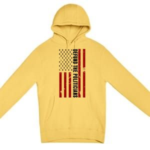 Defund The Politicians US Flag Premium Pullover Hoodie