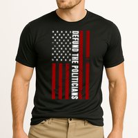 Defund The Politicians US Flag Cooling Performance Crew T-Shirt
