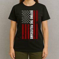 Defund The Politicians US Flag T-Shirt